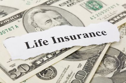 life insurance banner with money